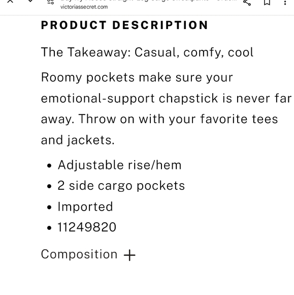 VS Pink Cargo Sweatpants - Picture 3 of 4